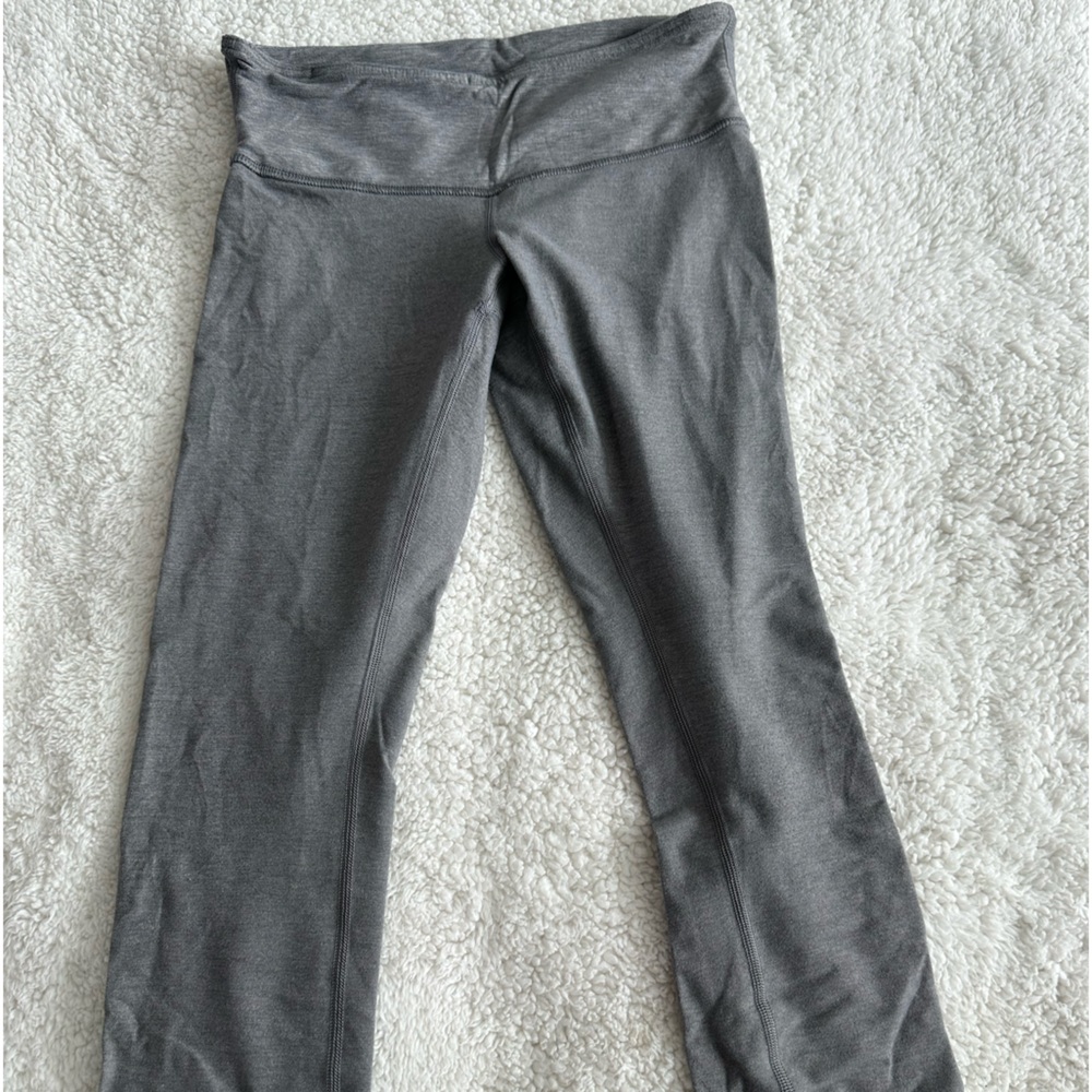 Lululemon leggings - no pockets - grey and black in color. Size 2